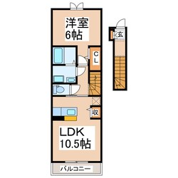 カルムⅡの物件間取画像